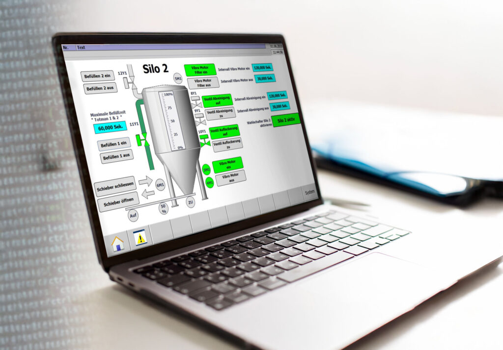 SPS Steuersoftware für ein Silo